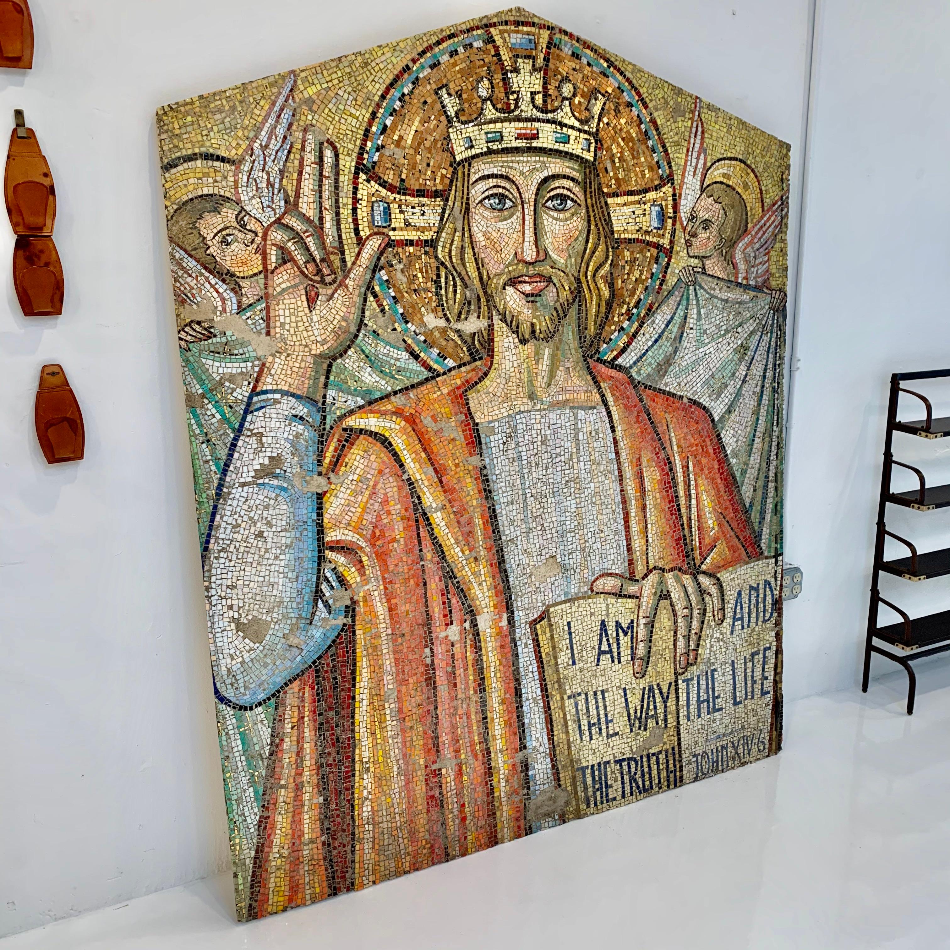 Hand-Crafted 19th Century Mosaic Mural