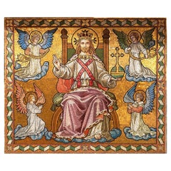 19th Century Mosaic of Christ and Angels