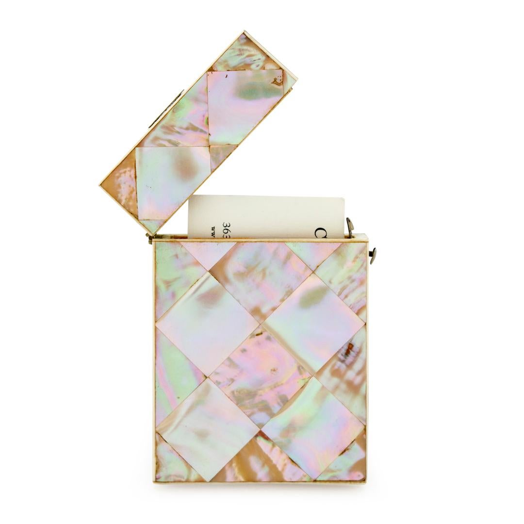 Victorian 19th Century Mother-of-Pearl Card Case