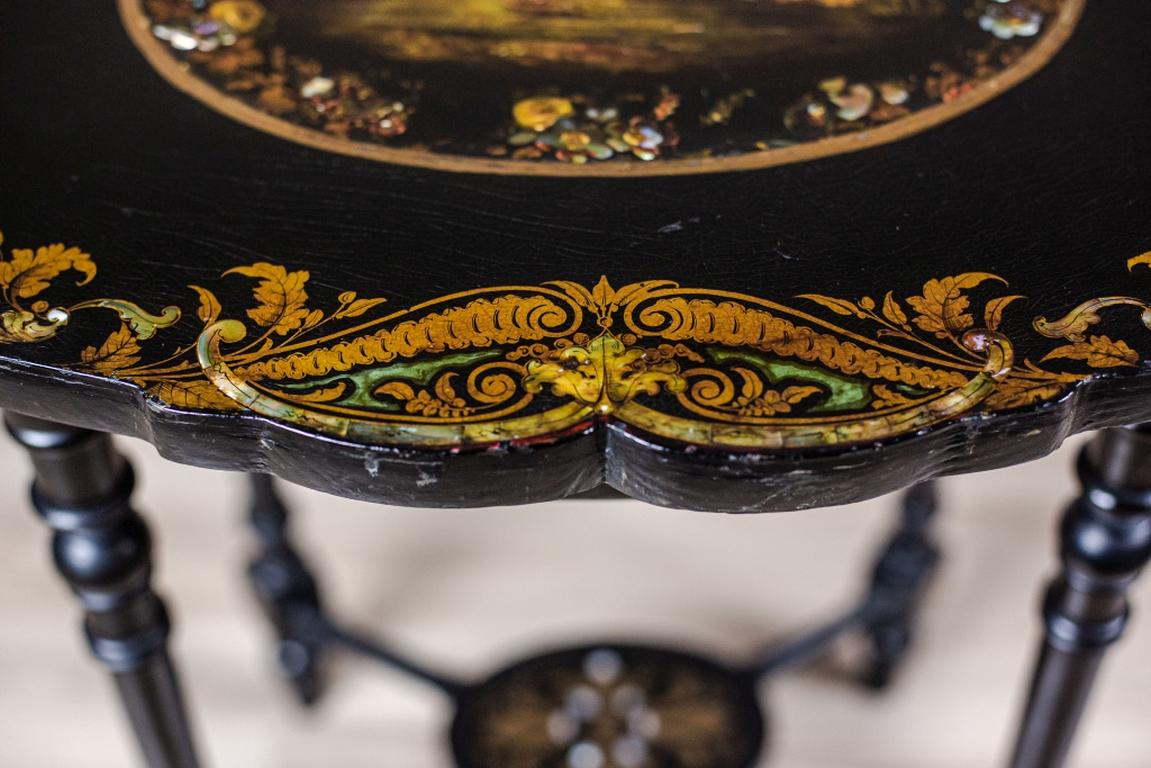 19th Century Mother of Pearl End Table 3