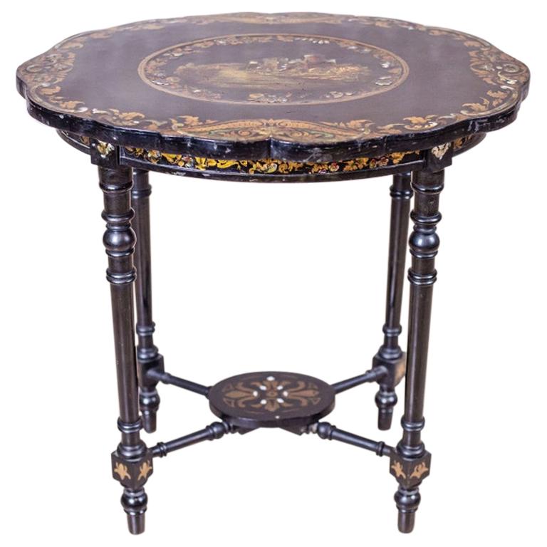19th Century Mother of Pearl End Table