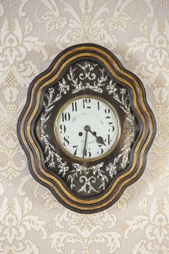 19th Century Mother-of-pearl Wall Clock