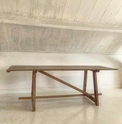 19th Century Mountain Trestle Console Table