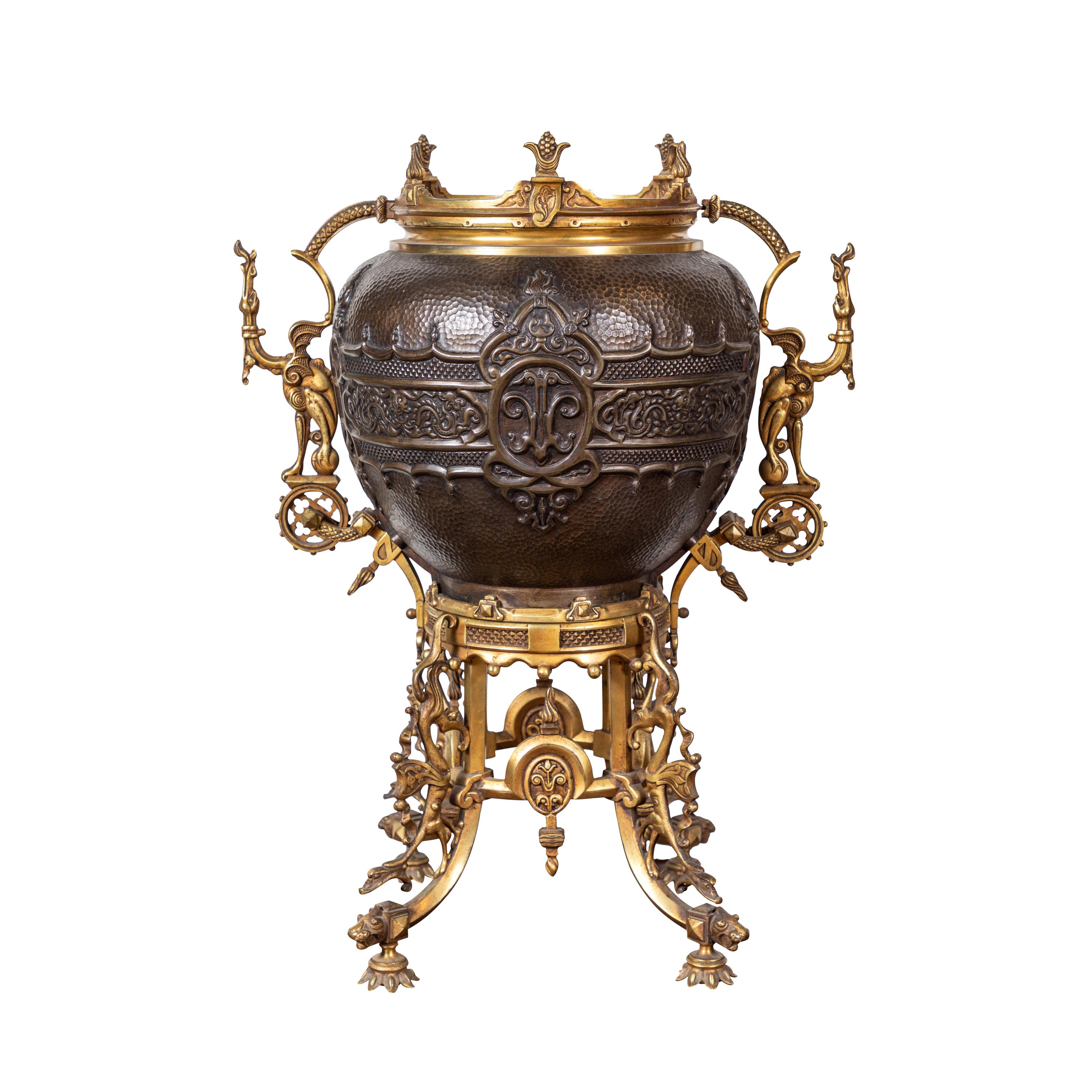 19th Century, Mounted French Urn For Sale