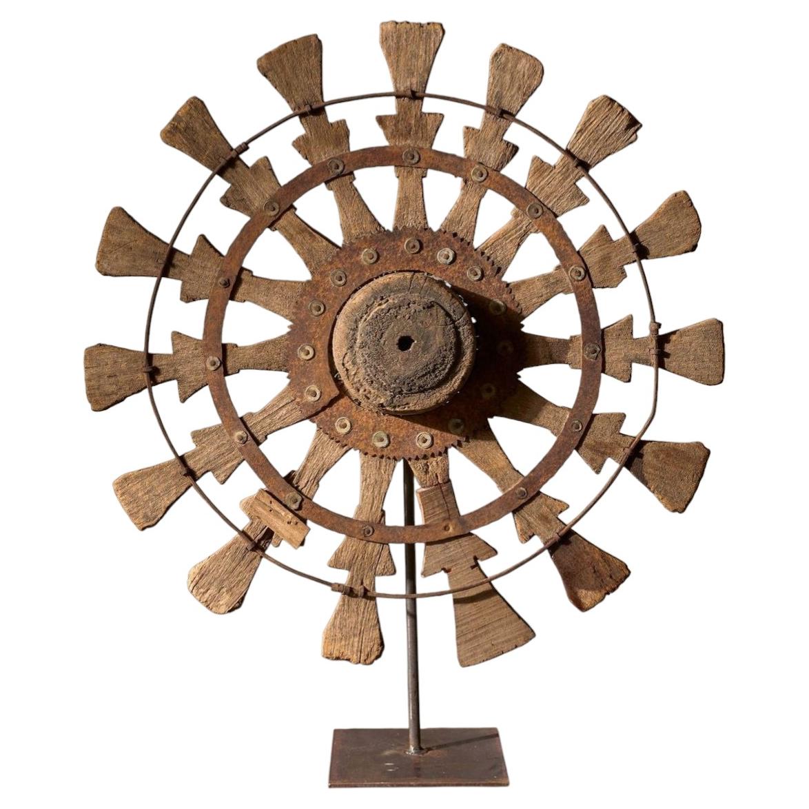 19th century Mounted Indian silk spinning wheel - No1 For Sale