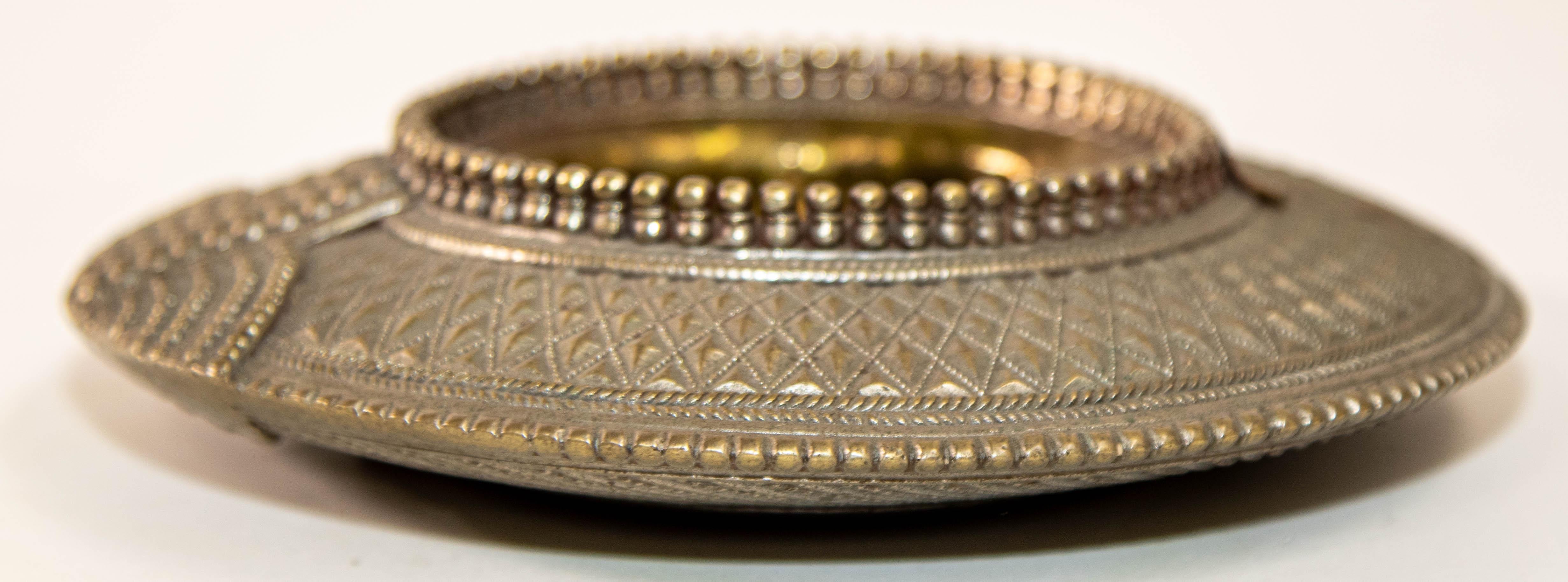 Islamique Bracelet traditionnel moghol du 19ème siècle en argent de style Raj avec anse en vente