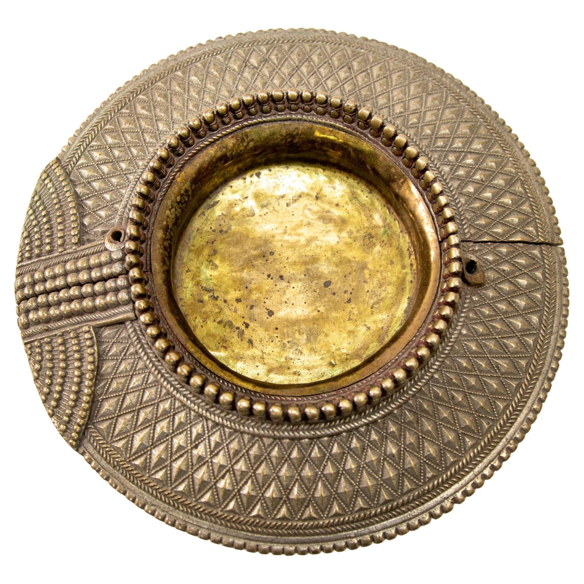 Bracelet traditionnel moghol du 19ème siècle en argent de style Raj avec anse
