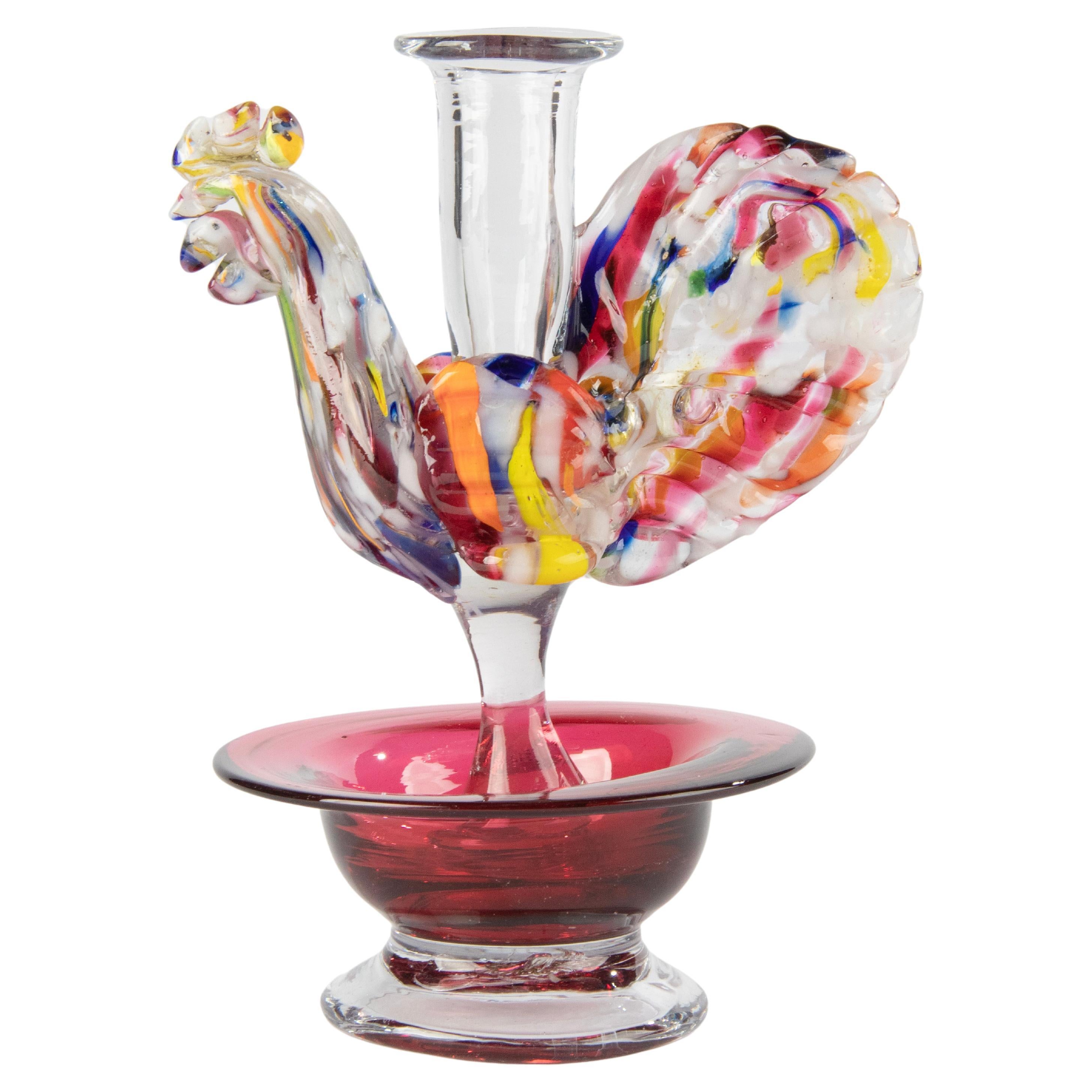 How can you tell if a glass rooster is Murano?