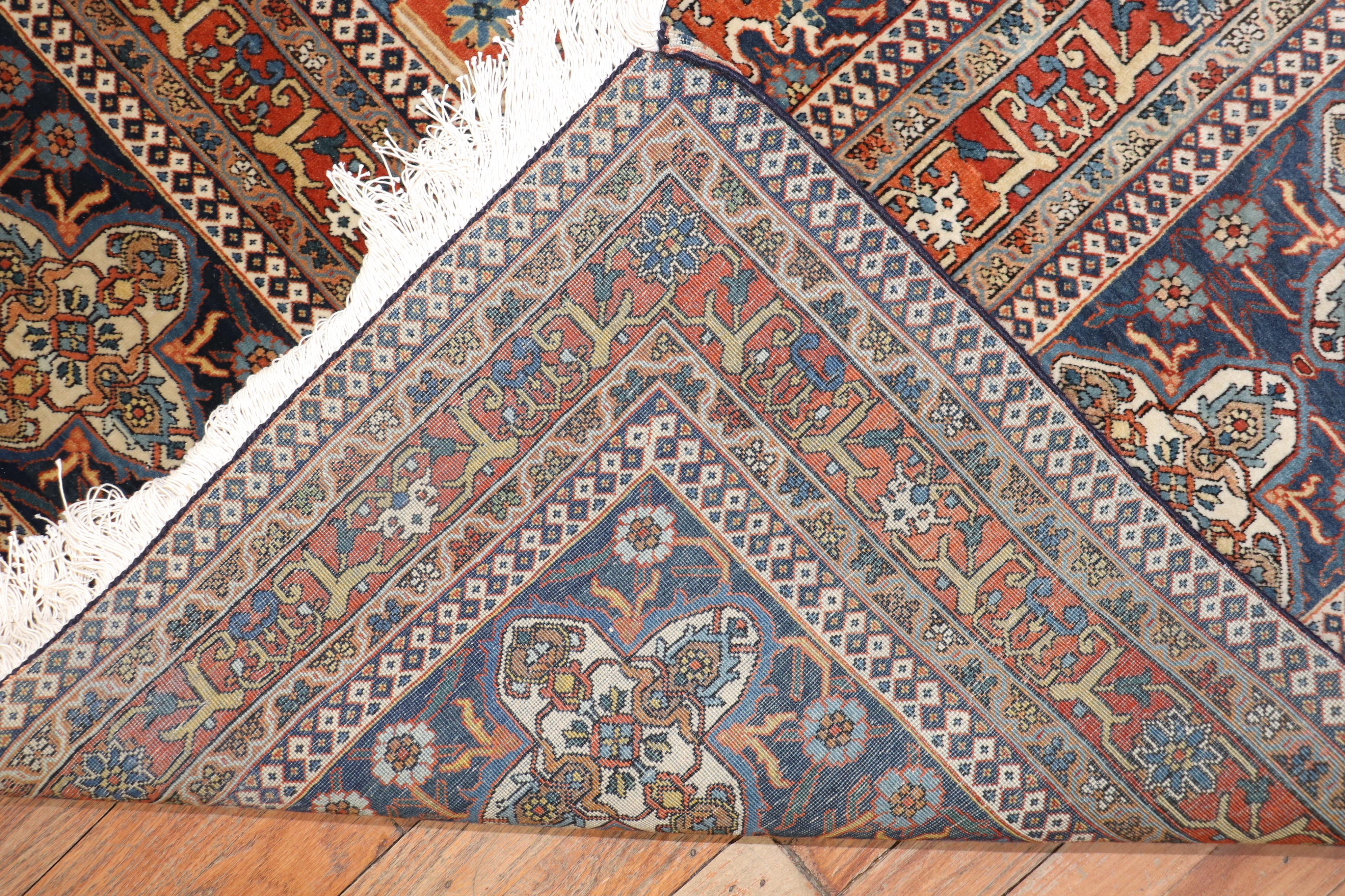 19th Century Museum Caliber Mohtasham Kashan Rug For Sale 7