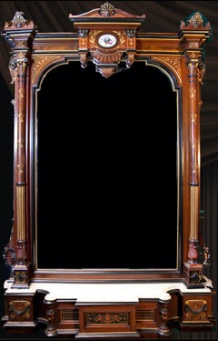 Impressive 19th Century American Renaissance Revival Mirror