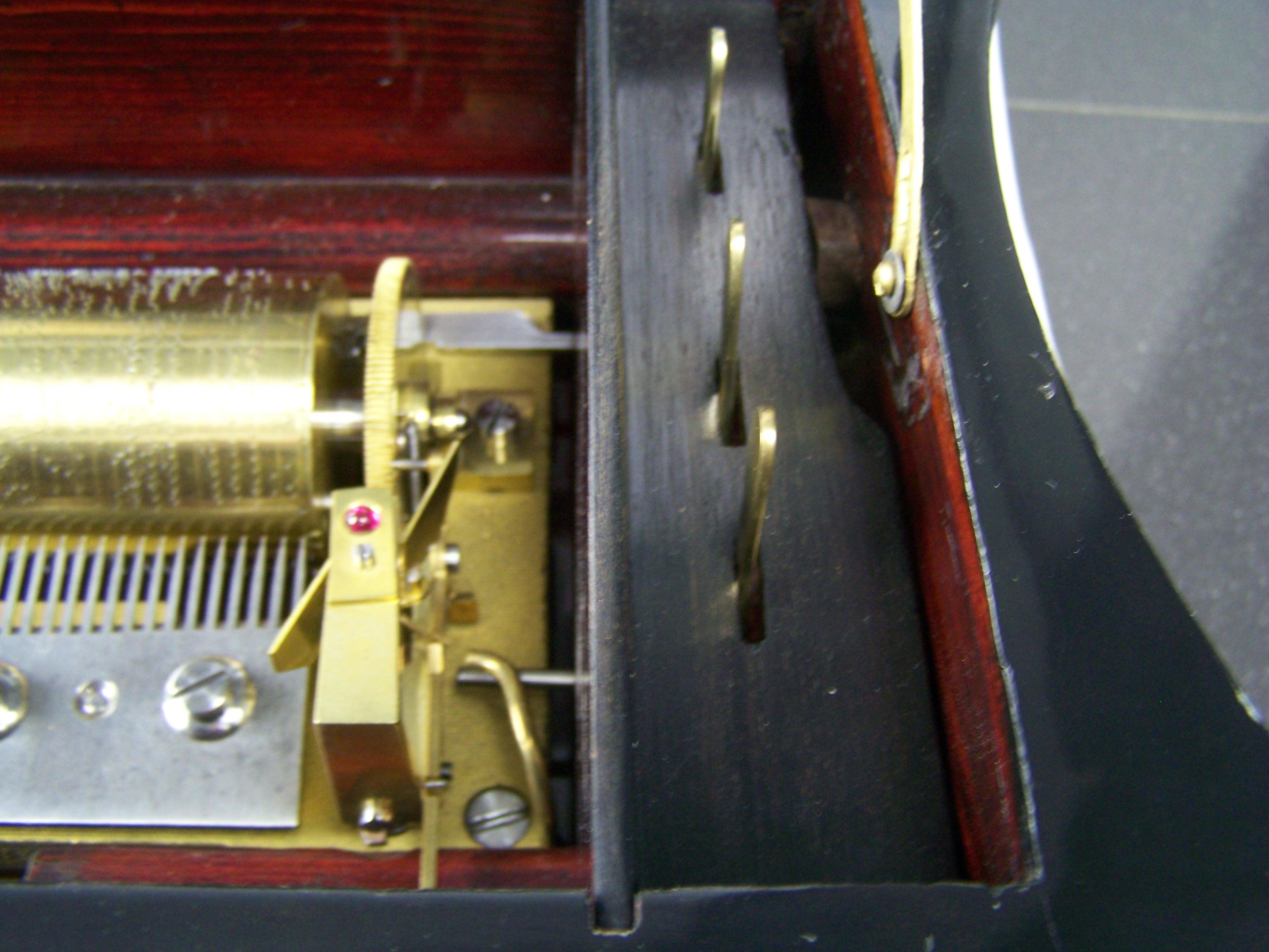 Clock with Musical Box by BA Bremond For Sale 3