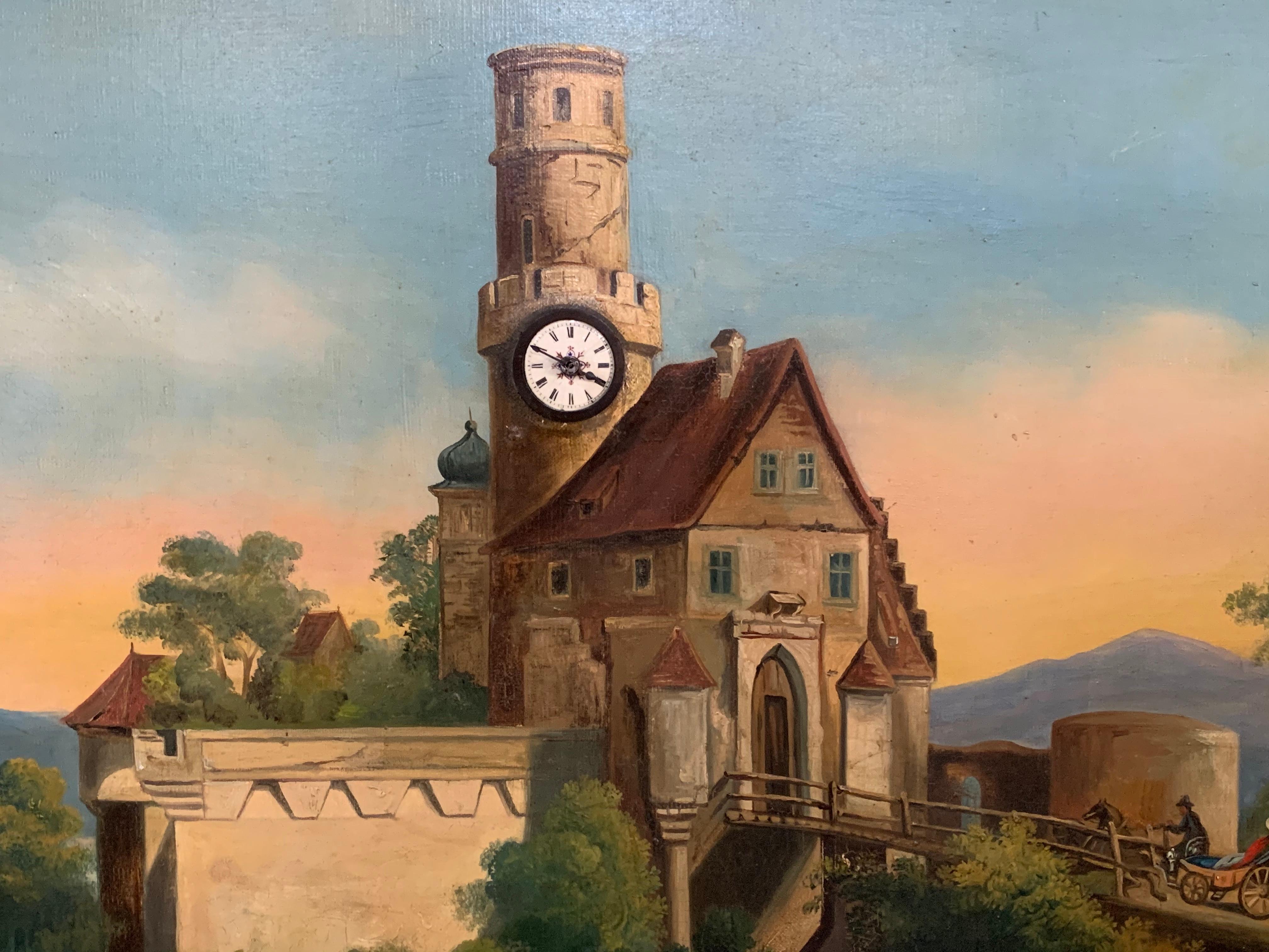 Milieu du XIXe siècle Horloge musicale du 19e siècle en vente