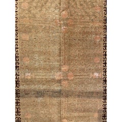 19th Century Muted Design Samarkand Rug