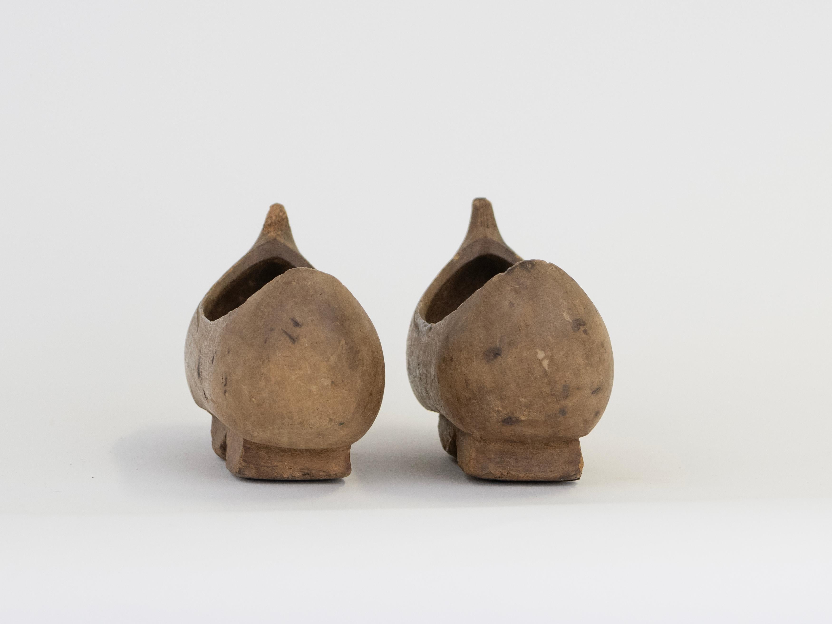 Asian 19th Century Myanmar Wooden Clogs For Sale