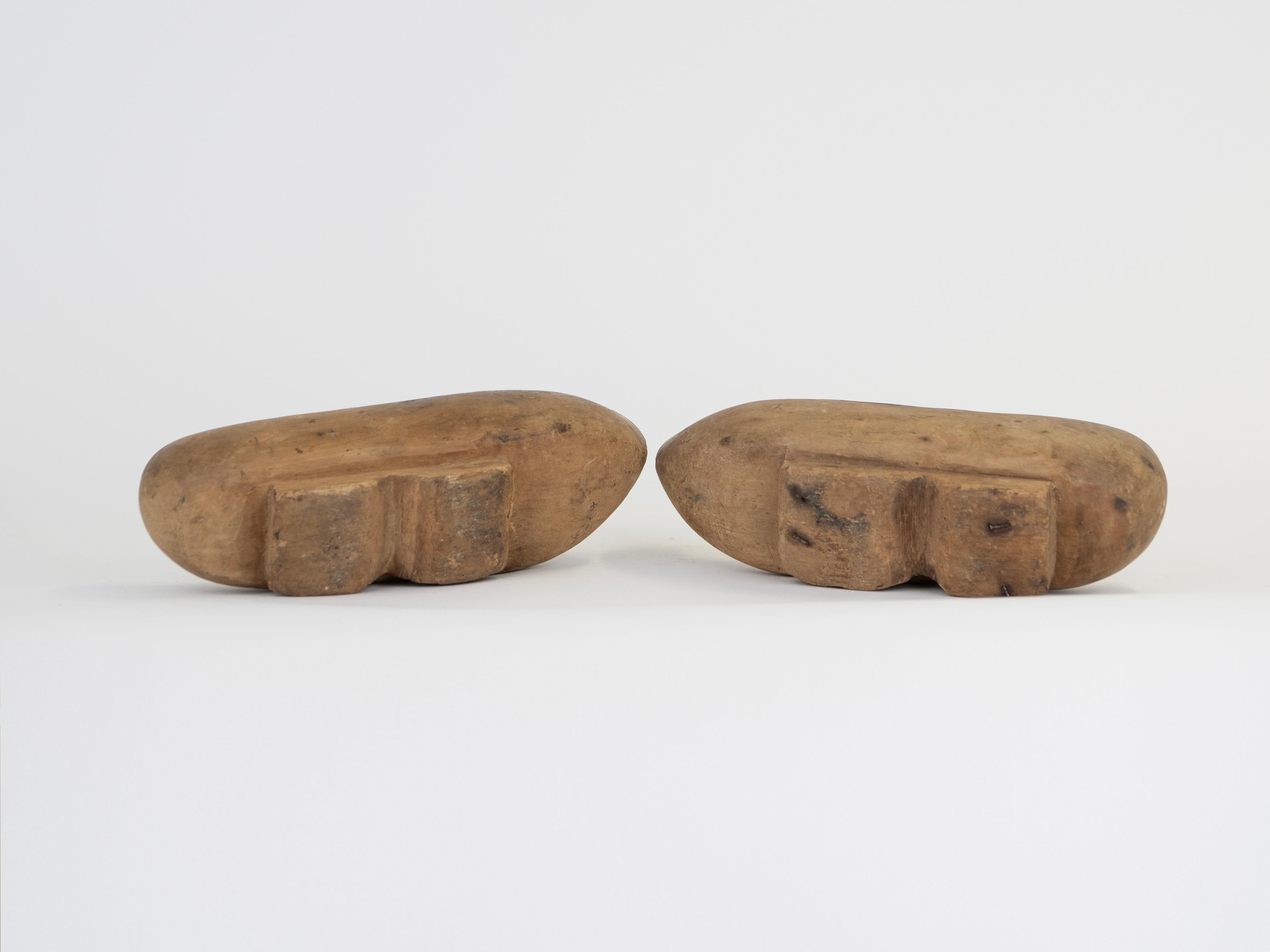 19th Century Myanmar Wooden Clogs For Sale 1
