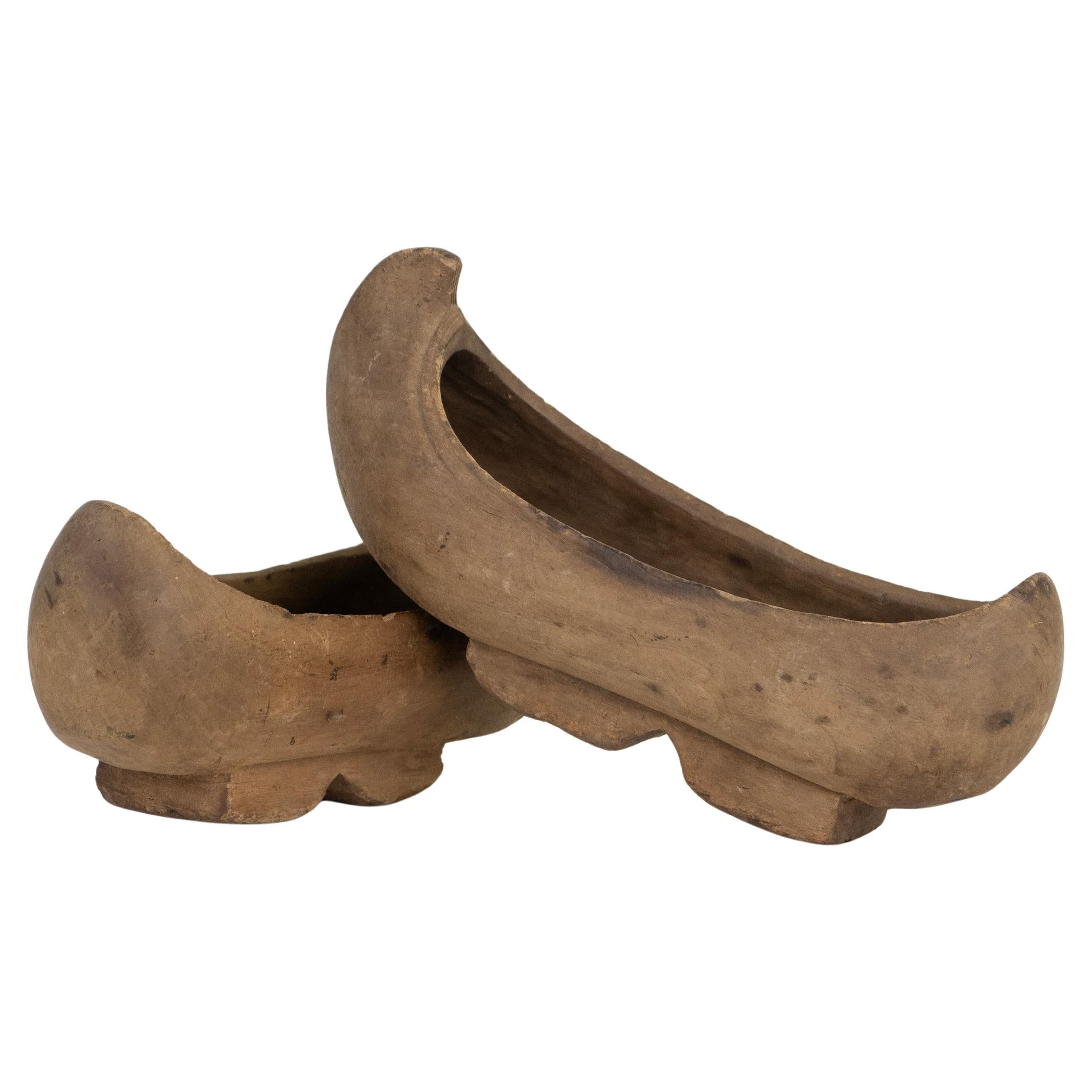 19th Century Myanmar Wooden Clogs For Sale
