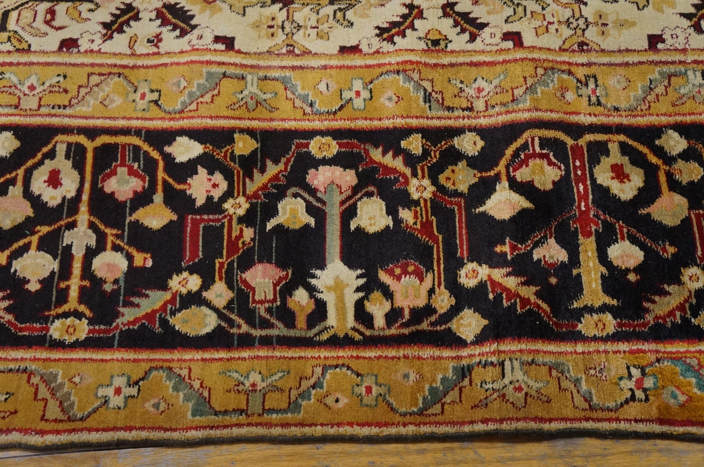 Tappeto Agra indiano del XIX secolo ( 11' x 15'6