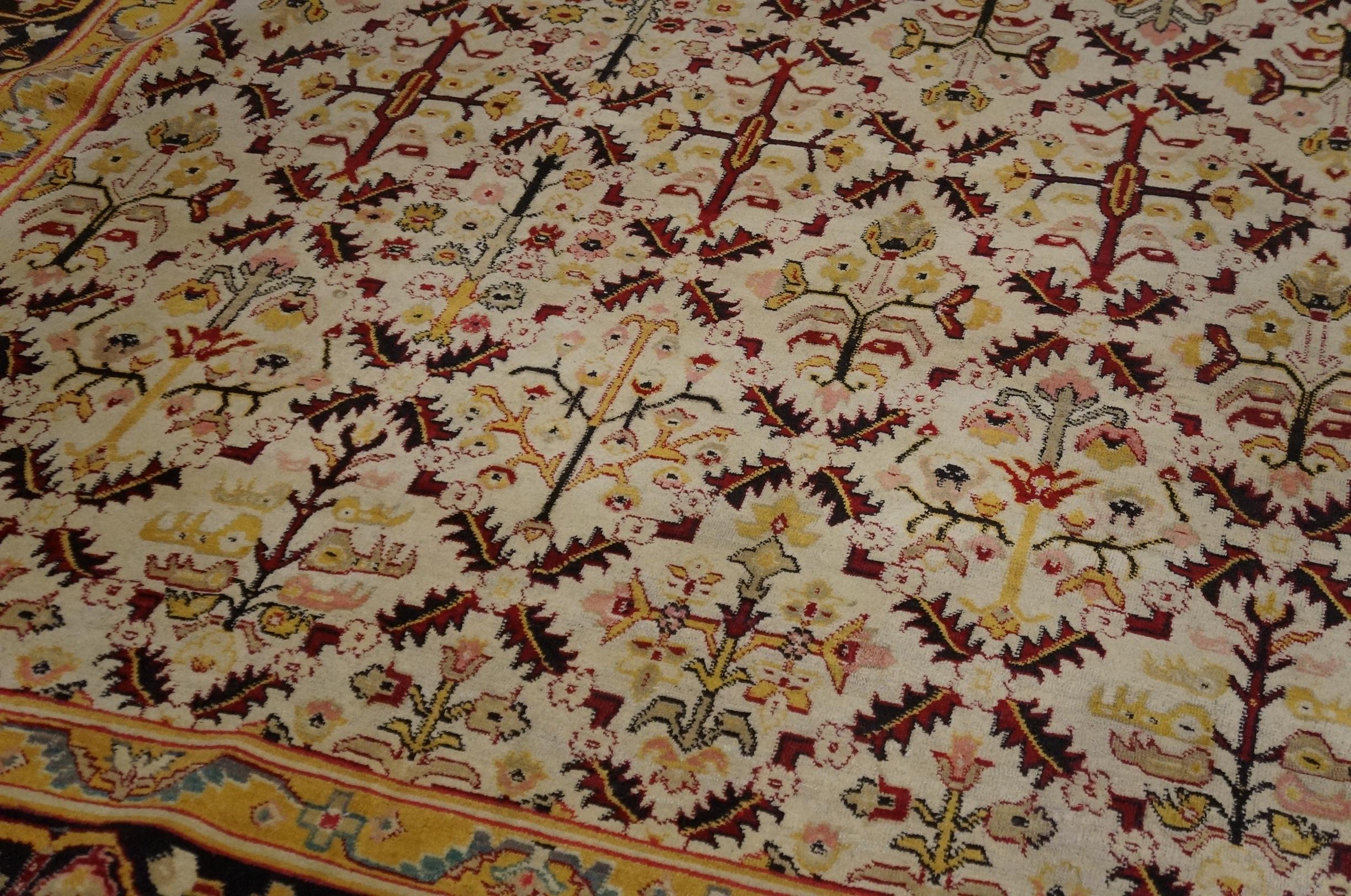 Tappeto Agra indiano del XIX secolo ( 11' x 15'6