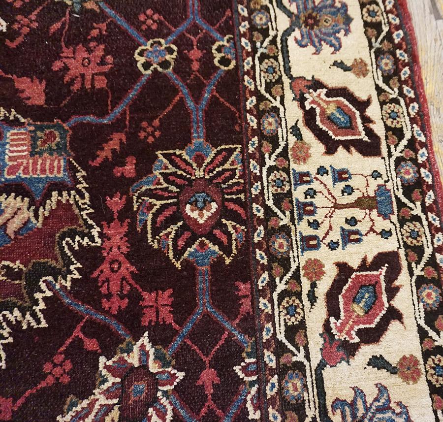 Hand-Knotted 19th Century N. Indian Agra Carpet ( 4' x 7'7