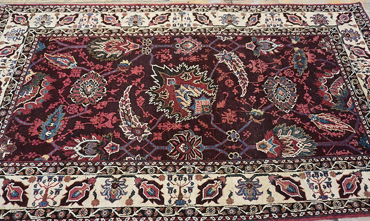 19th Century N. Indian Agra Carpet ( 4' x 7'7