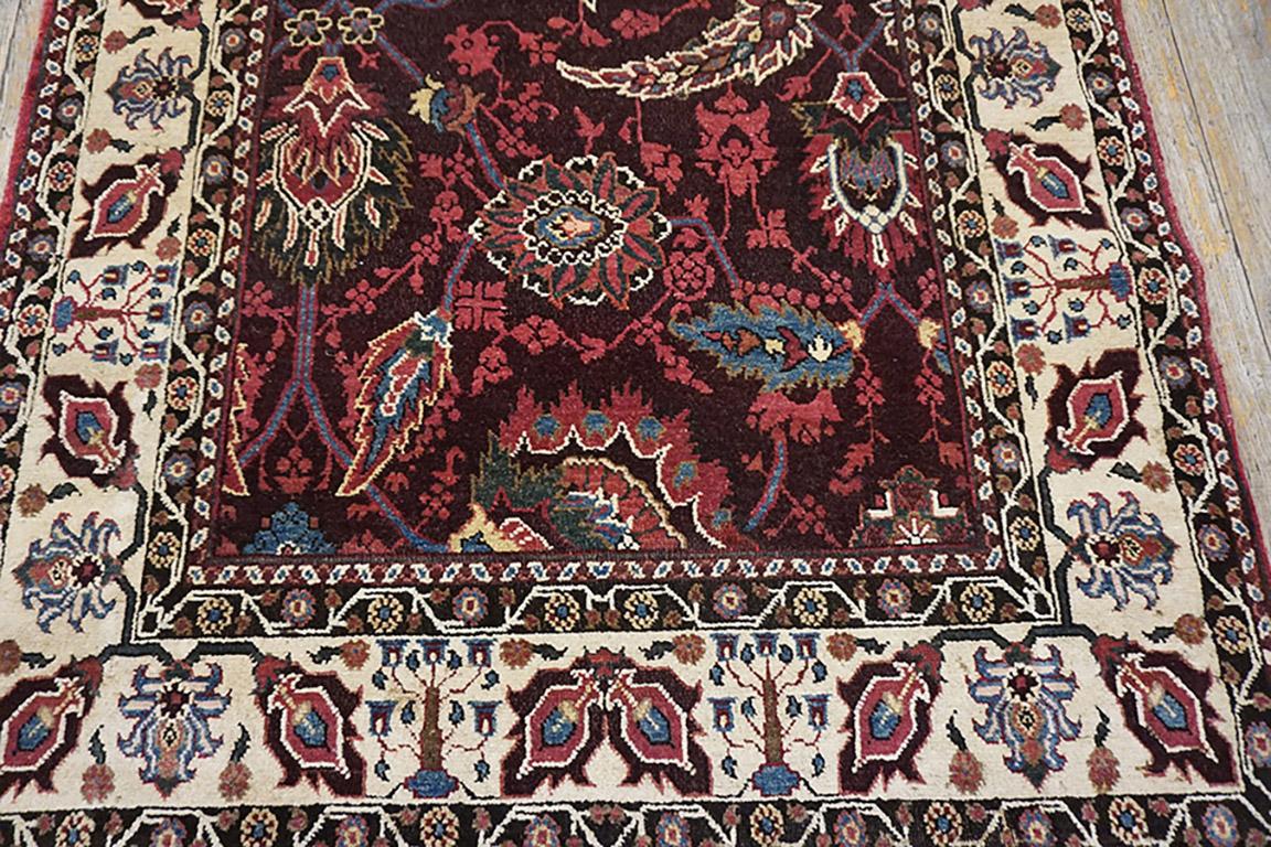 Late 19th Century 19th Century N. Indian Agra Carpet ( 4' x 7'7