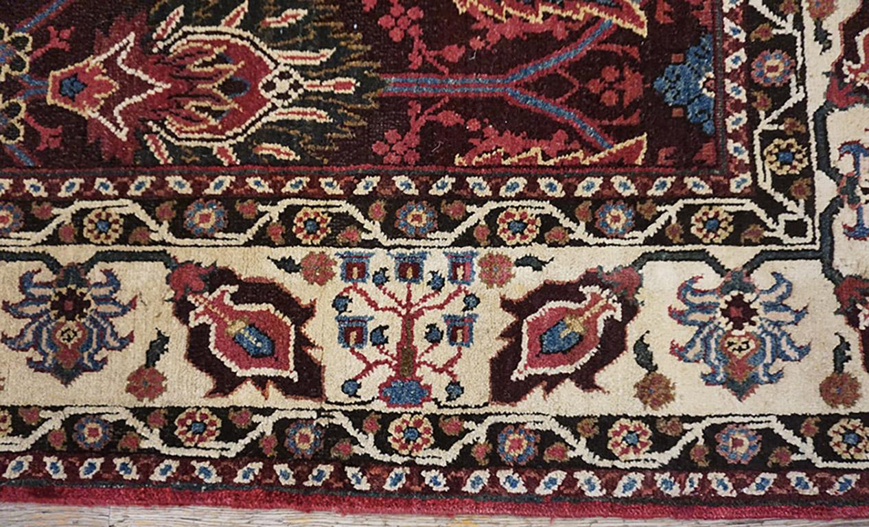 19th Century N. Indian Agra Carpet ( 4' x 7'7