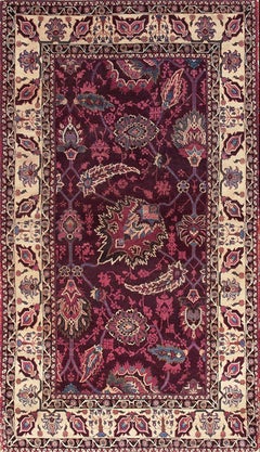 19th Century N. Indian Agra Carpet ( 4' x 7'7" - 122 x 213 )