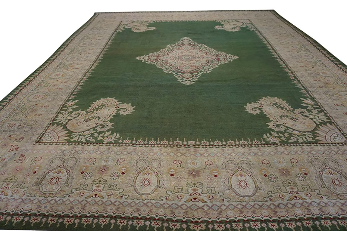 Tapis Amritsar du 19e siècle, Taille:12'0