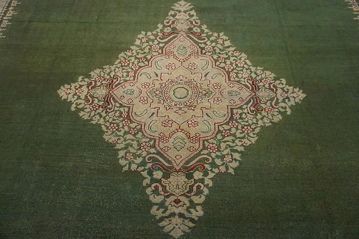 Noué à la main Tapis indien Amritsar du 19ème siècle 12'0