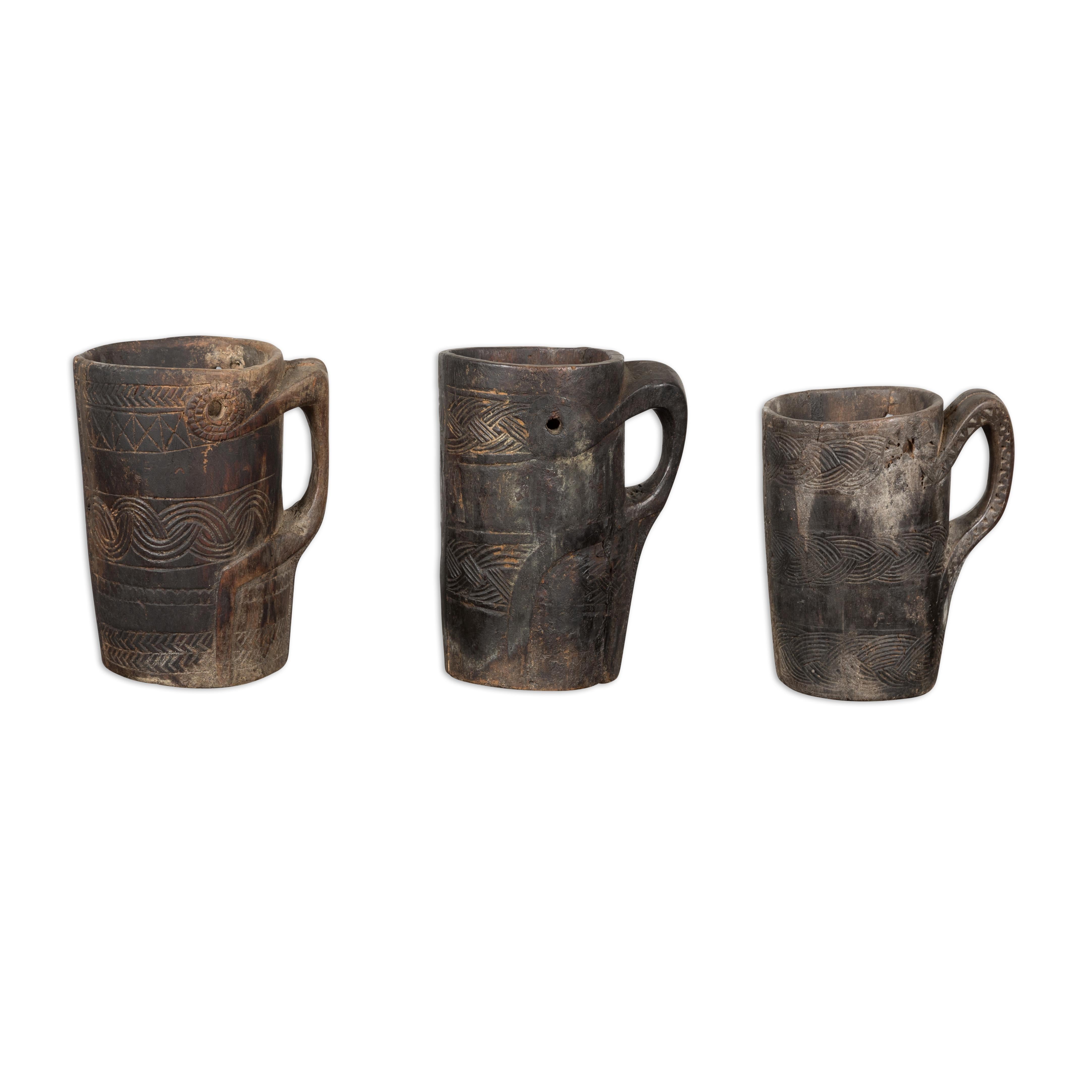 19th Century Indian Antique Cups, Sold Each For Sale 14