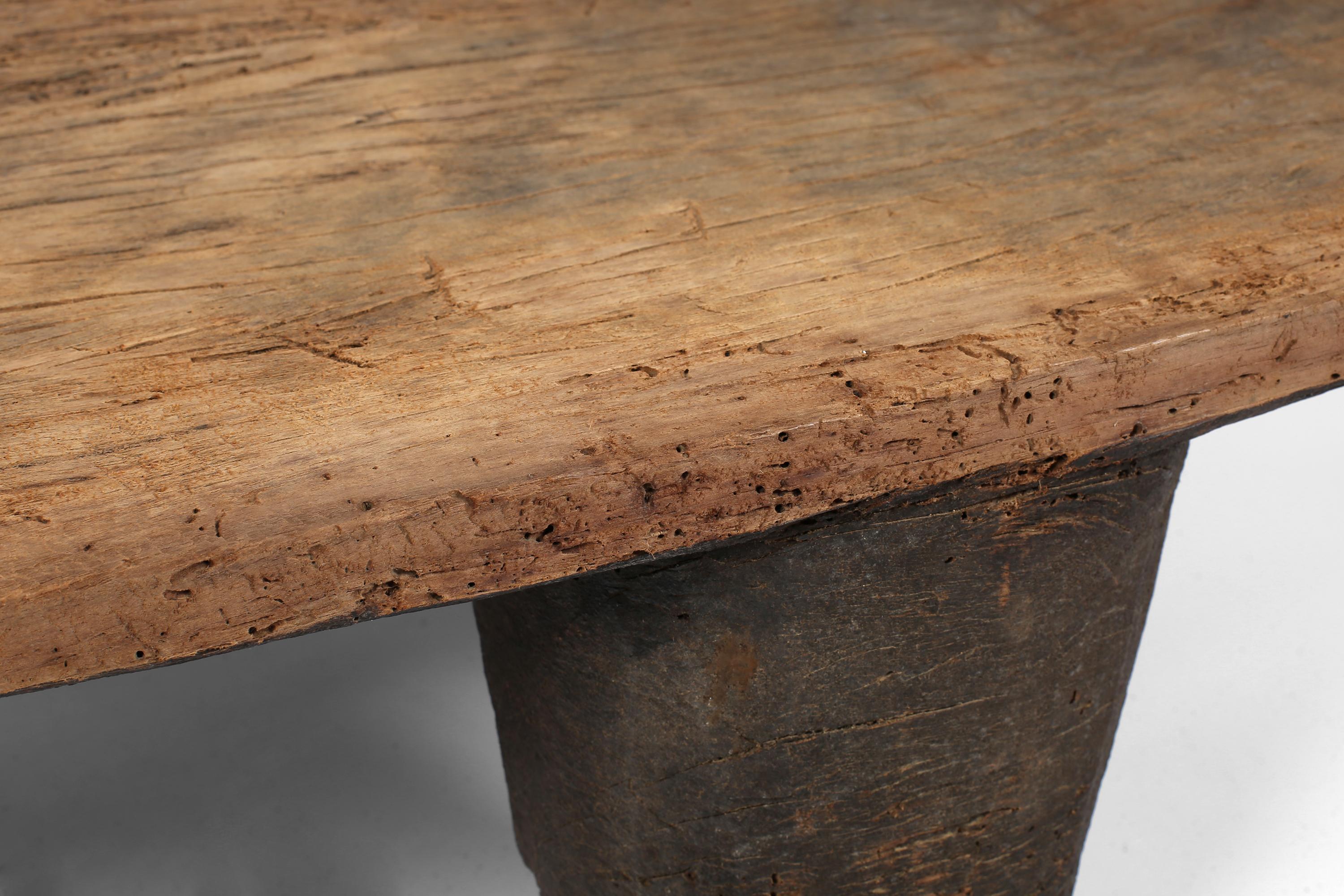 19th Century Nagaland Coffee Table Primitive Bed Wabi Sabi 3