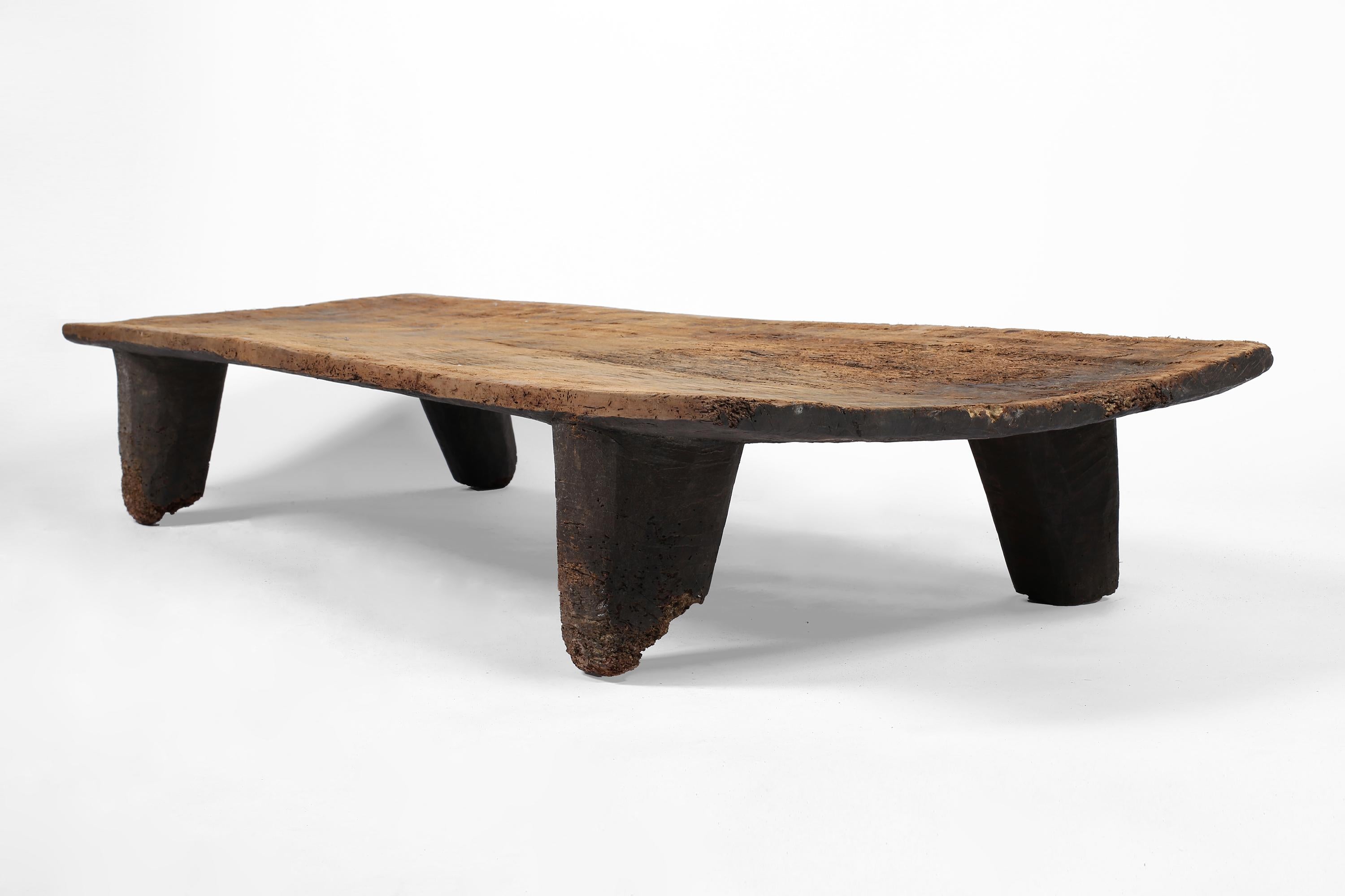 Indian 19th Century Nagaland Coffee Table Primitive Bed Wabi Sabi