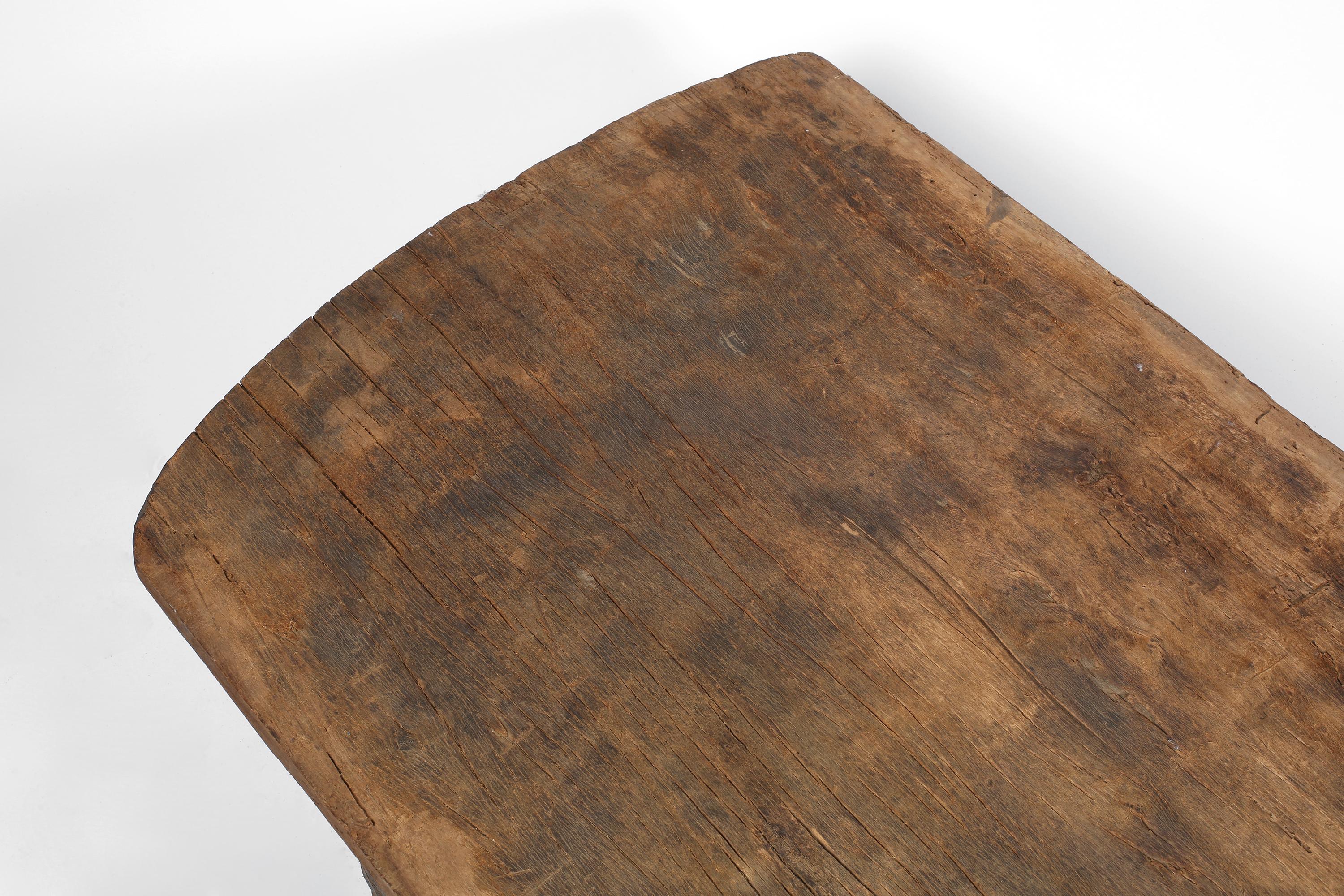 19th Century Nagaland Coffee Table Primitive Bed Wabi Sabi In Good Condition In London, GB