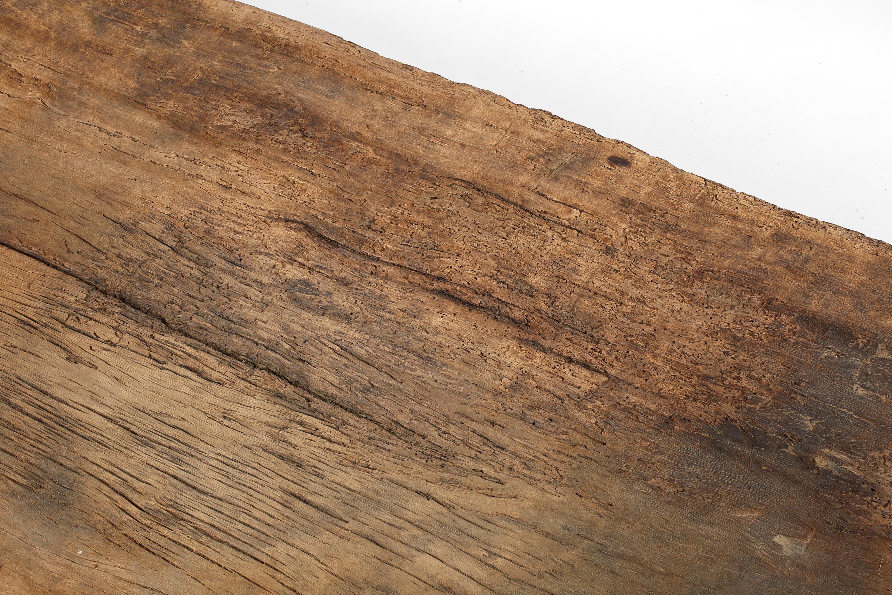 Teak 19th Century Nagaland Coffee Table Primitive Bed Wabi Sabi