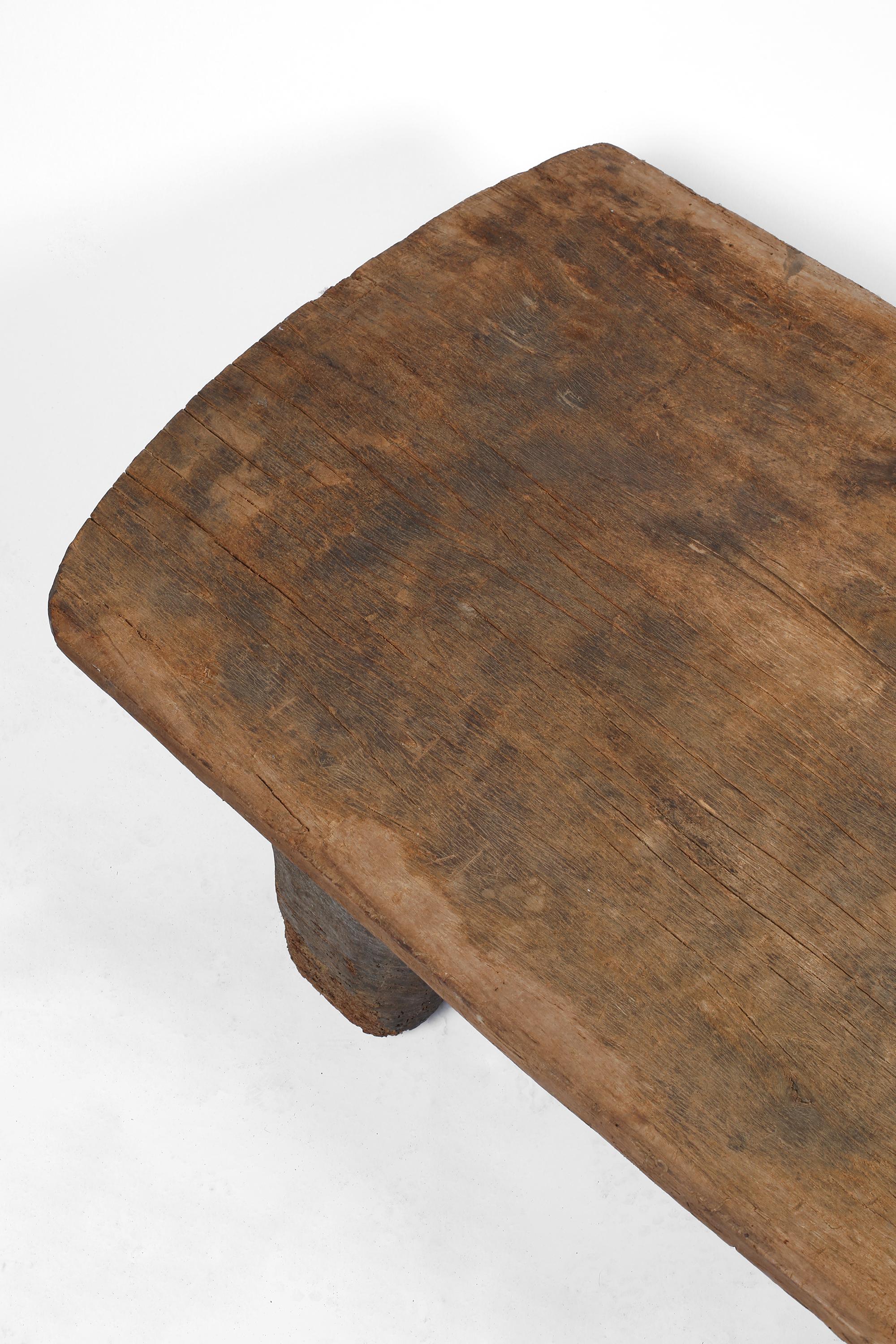 19th Century Nagaland Coffee Table Primitive Bed Wabi Sabi 1