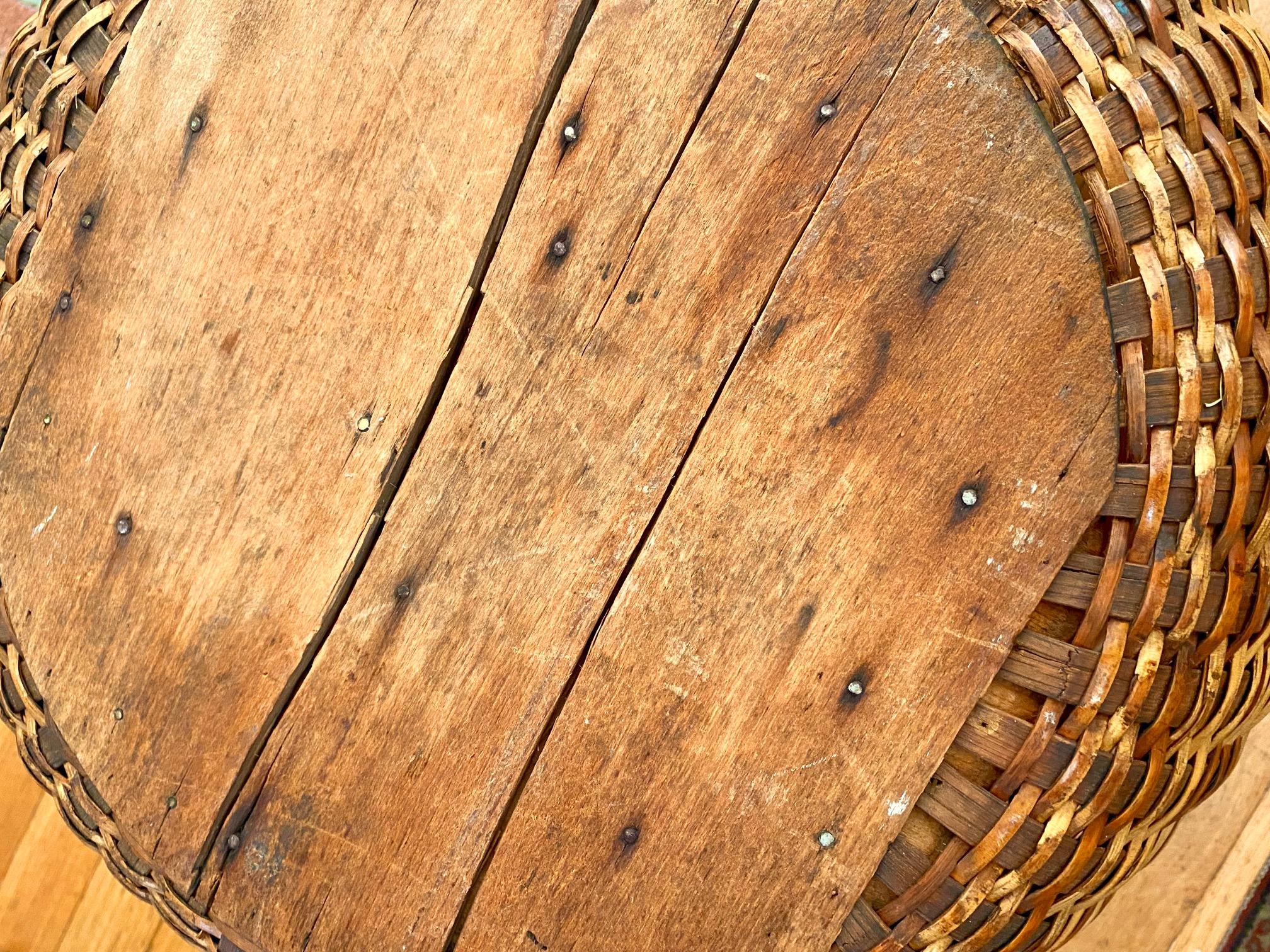 19th Century Nantucket Lightship Bushel Basket by George Gardner 1