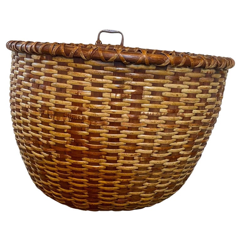 19th Century Nantucket Lightship Bushel Basket by Gardner For