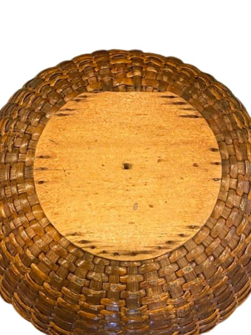 19th Century Nantucket Lightship Half Bushel Basket For Sale 1