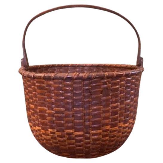Panier demi- Bushel Nantucket Lightship du 19ème siècle