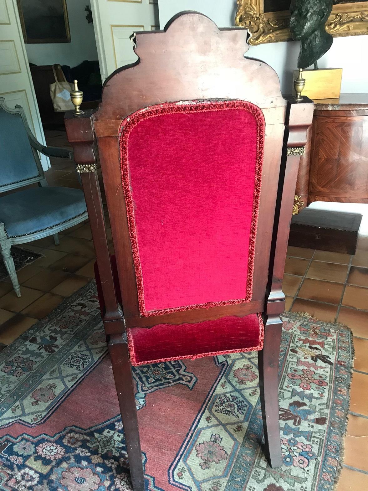 19th Century Napolean III Empire Chair For Sale 4
