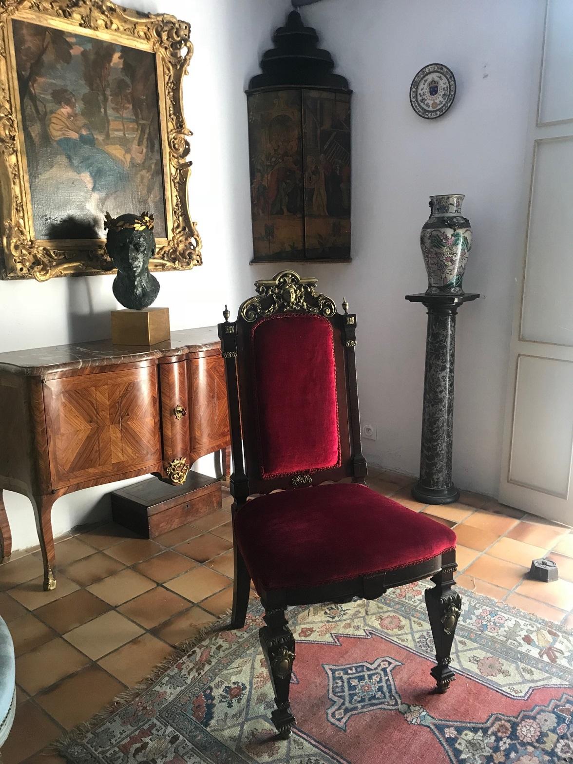 French 19th Century Napolean III Empire Chair For Sale
