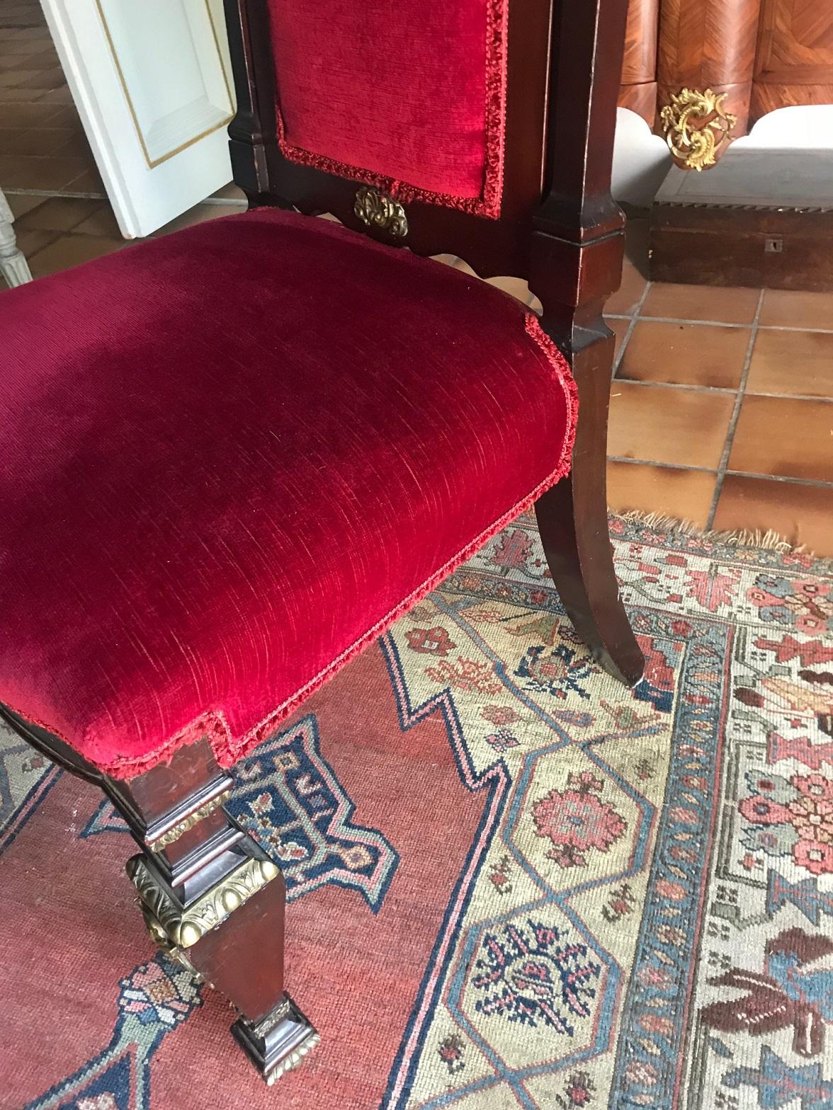 19th Century Napolean III Empire Chair For Sale 3