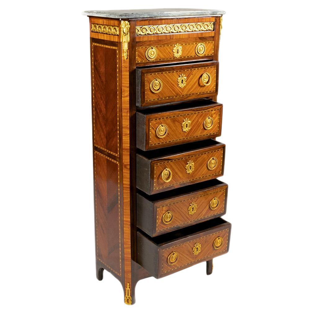 Marmor-Chiffonier aus dem 19. Jahrhundert Napoleon III.