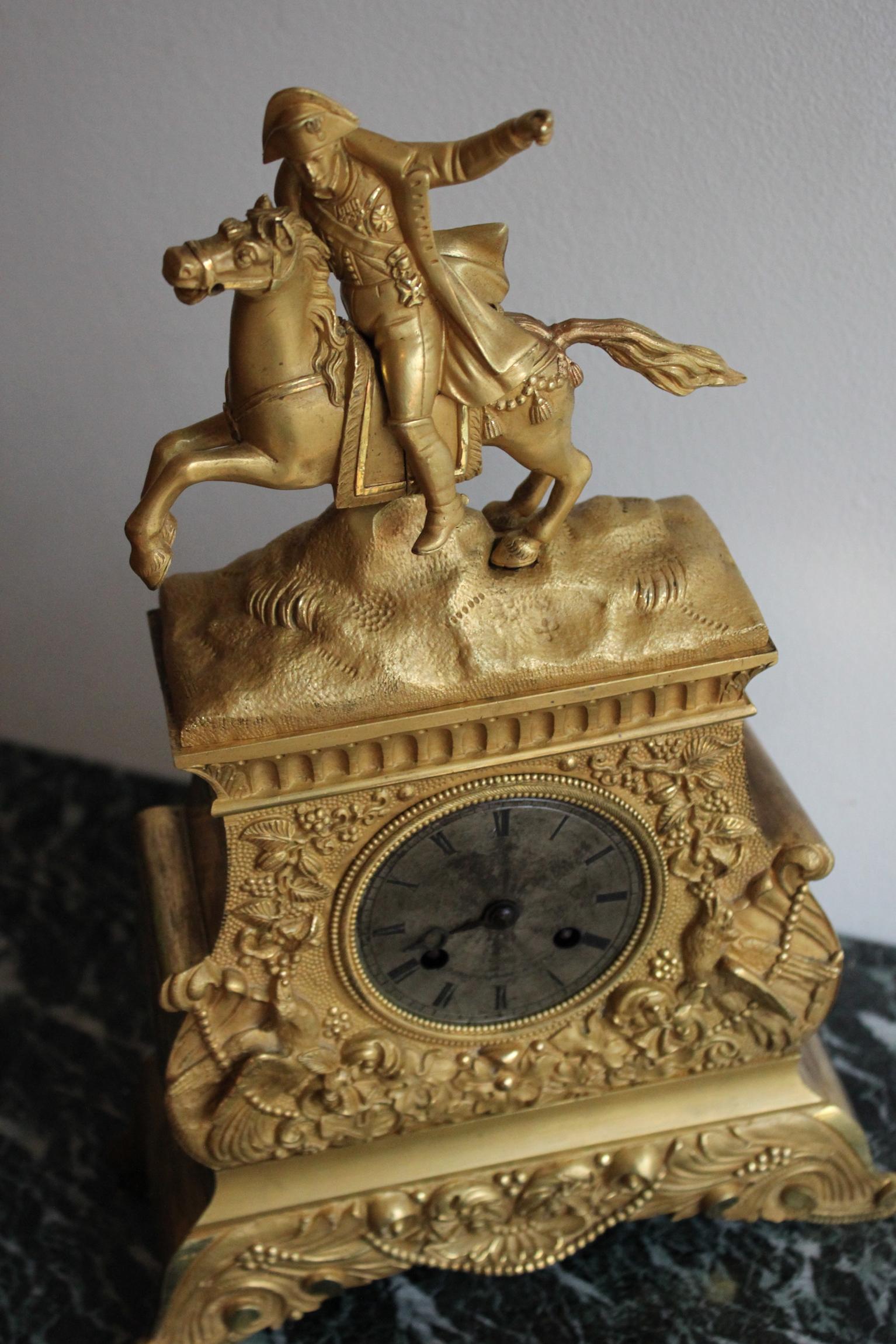 19th Century Napoleon Clock For Sale 6