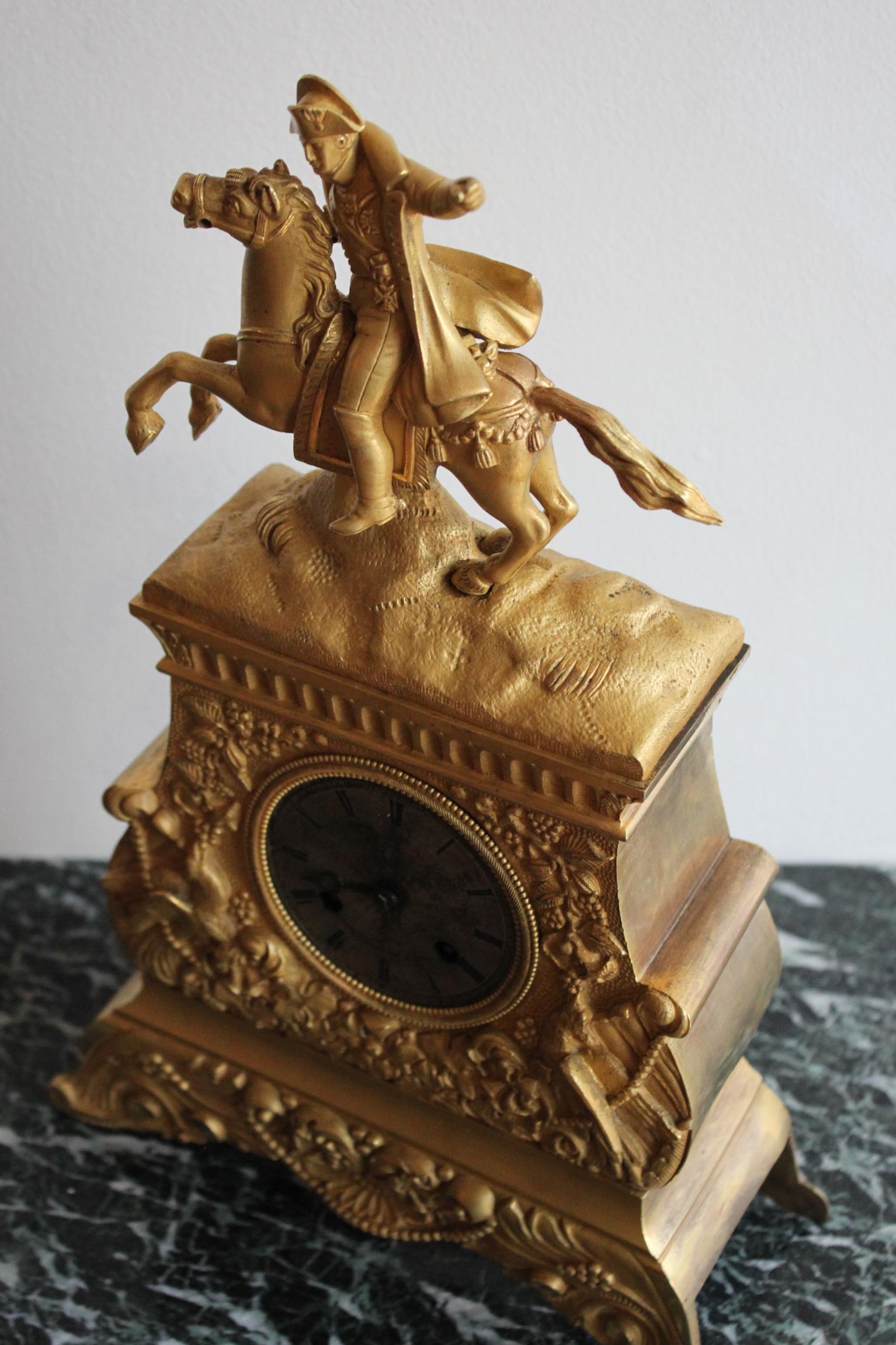 19th Century Napoleon Clock For Sale 7