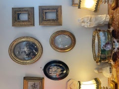 19. Jahrhundert Napoleon III. Engel aus geschwärztem Holz und gebogenem Glas