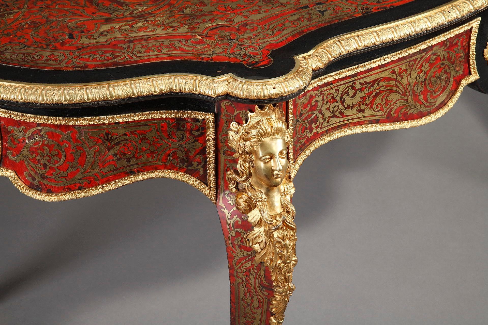 19th Century Napoleon III Boulle Marquetry Table 3
