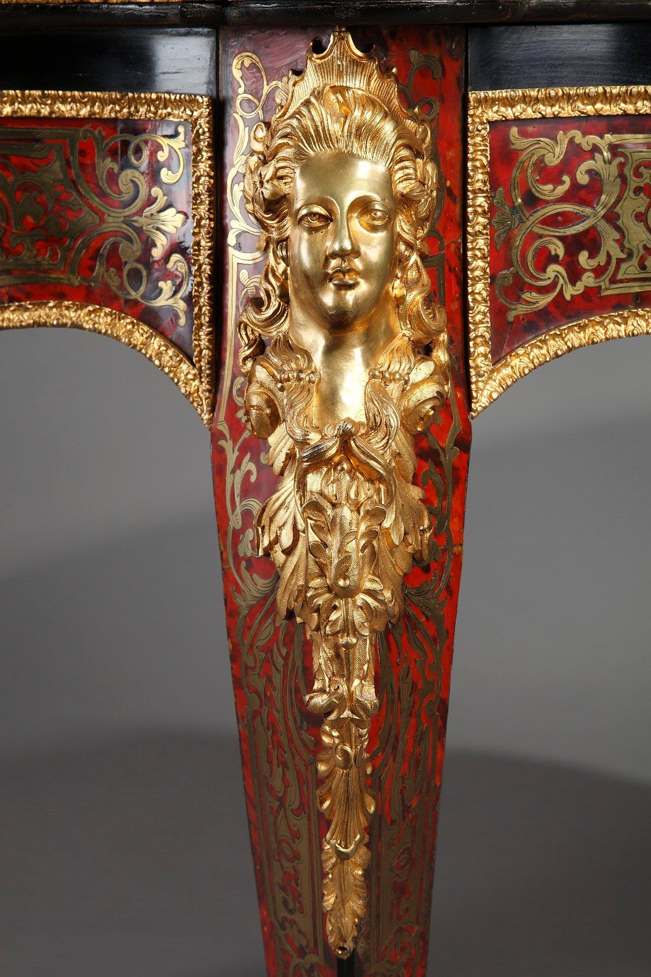 19th Century Napoleon III Boulle Marquetry Table 7
