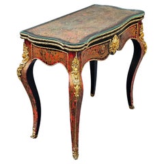 19th Century Napoleon III Boulle Style Console and Game Table