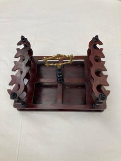 19th Century Napoleon III Brass and Glass Liquor Cellar, 1870s